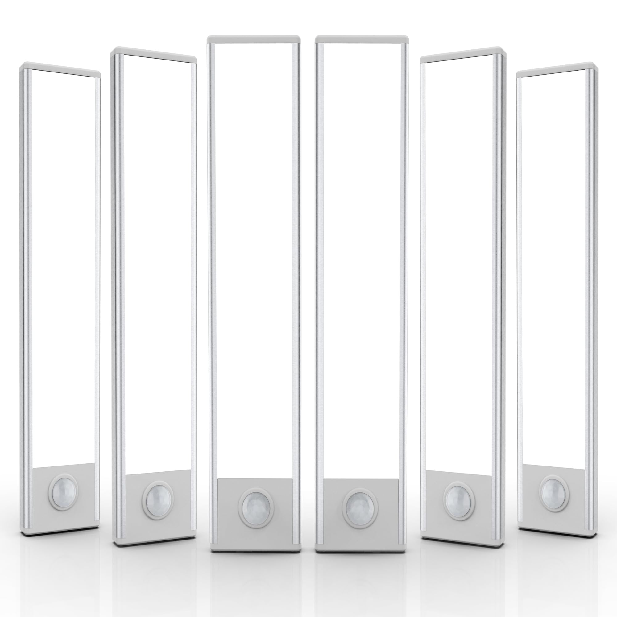 6 Pack Under Cabinet Lights Wireless, 32 LED Motion Sensor Light Indoor Rechargeable Magnetic Closet Lights Battery Operated, Under Counter Lights for Kitchen, Wardrobe, Hallway, Stairs